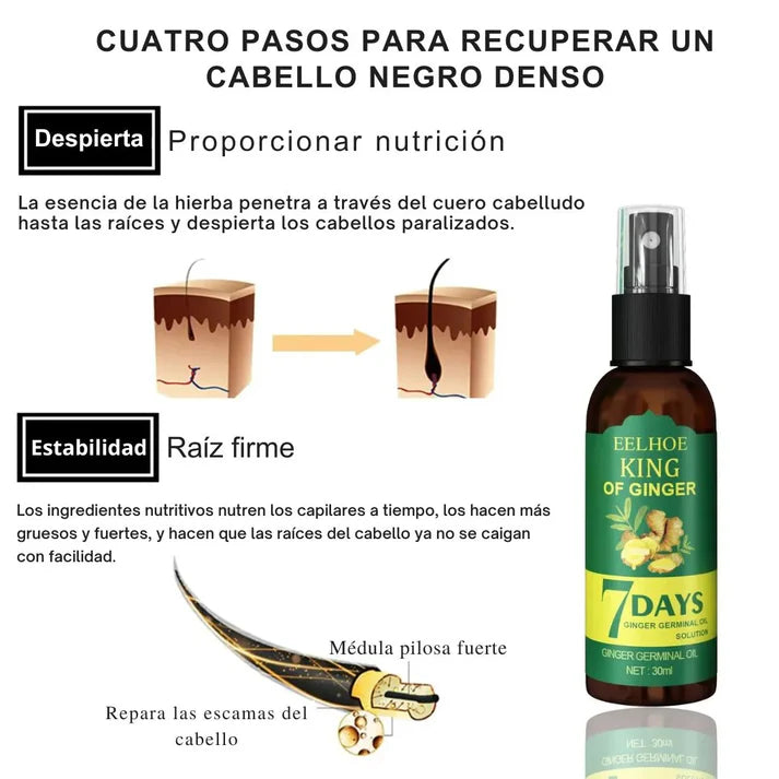 7 DÍAS: Tónico Para El Crecimiento Del Cabello.