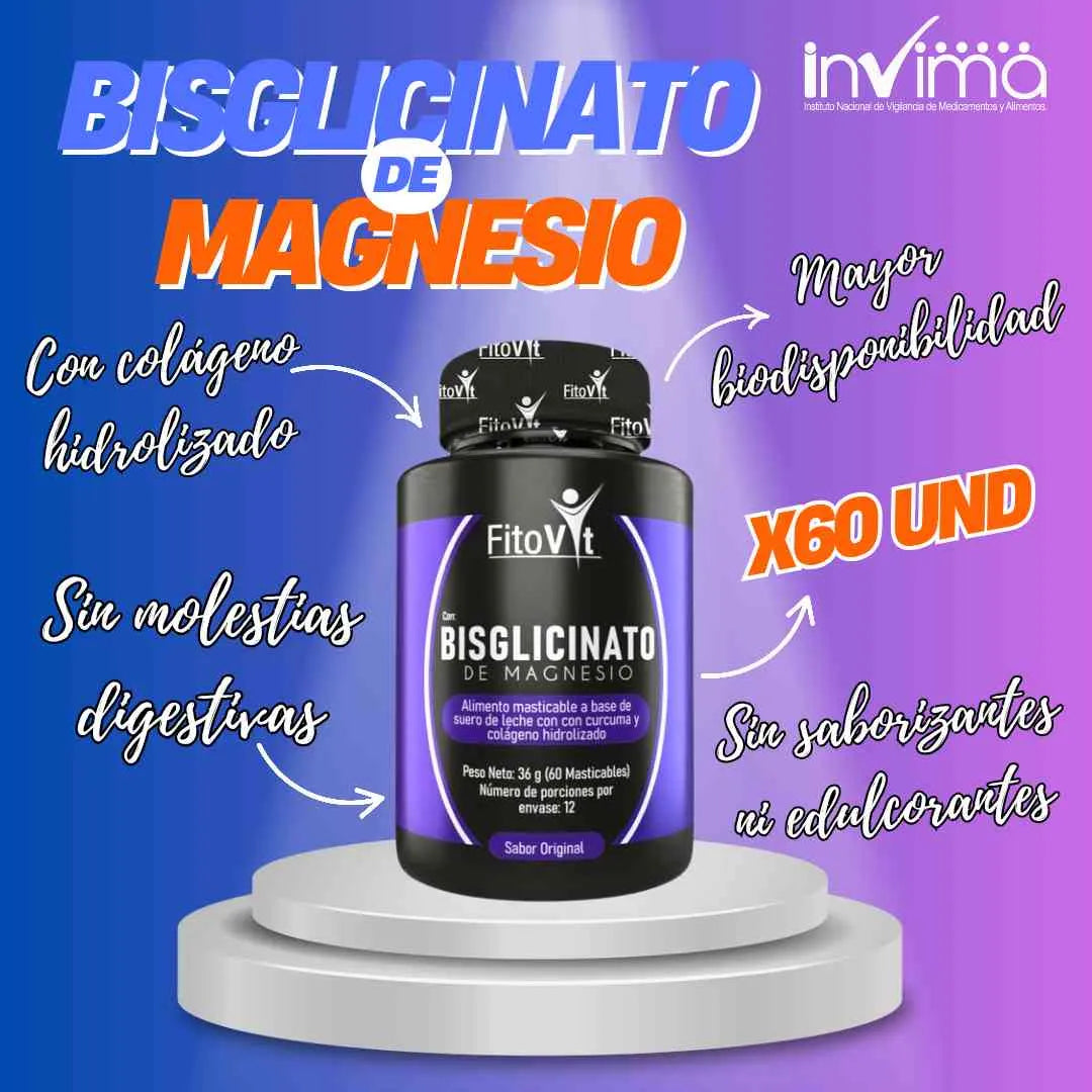 Bisglicinato De Magnesio X60 Und Fitovit