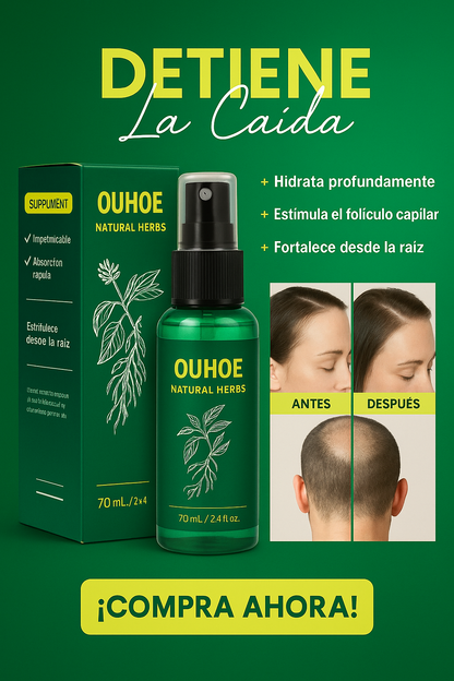 OUHOE® – Tónico para el crecimiento del cabello.