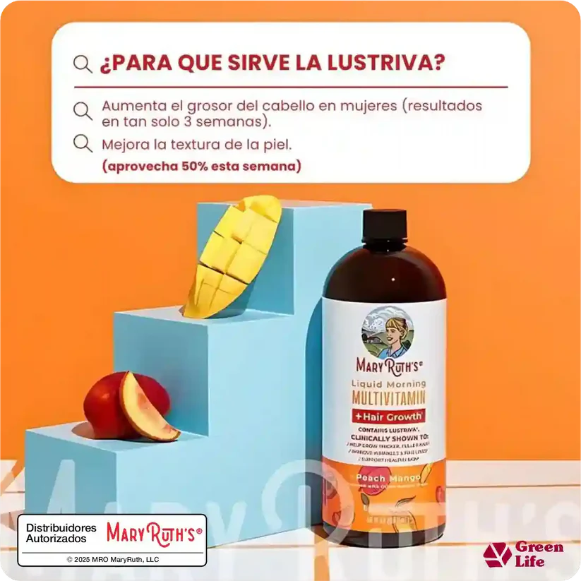 🌟 Mary Ruth’s Multivitamínico Líquido: Cabello Largo y Uñas Fuertes 🌟